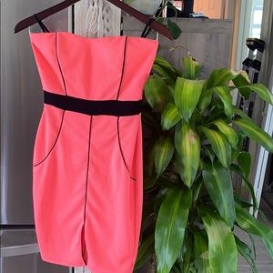 Beware! • Hot Pink Strapless Dress